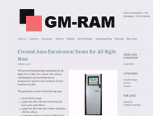 Tablet Screenshot of gm-ram.com